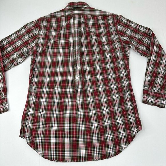 Brooks Brothers Men’s Red Plaid Career Regent The Original Polo Shirt S/C41 - Picture 3 of 9